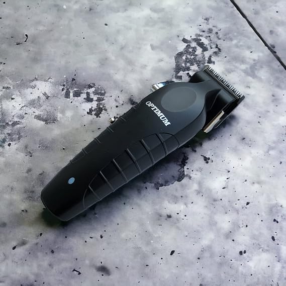 PRO Optimum Professional Hair Clipper for Mens, Barbers Cordless Hair Clipper, Floating Lever Ergonomic Super Quiet, 6 Hrs Run Time New Technology Metallurgy Static Carbon Steel Taper Blade