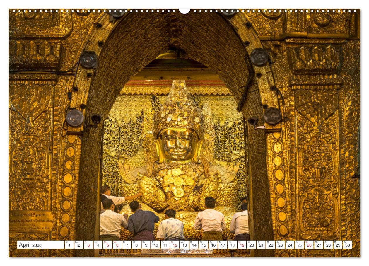Siddhartha Gautama - Buddha (Wandkalender 2026 DIN A2 quer), CALVENDO Monatskalender: 13 wunderbare und exotische Fotos von Buddhastatuen aus Asien von Sri Lanka bis Thailand. (CALVENDO Orte)