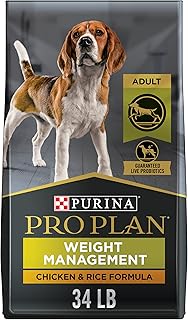 Purina Pro Plan Weight Management Adult Dry Dog Food & Wet Dog Food (Packaging May Vary)