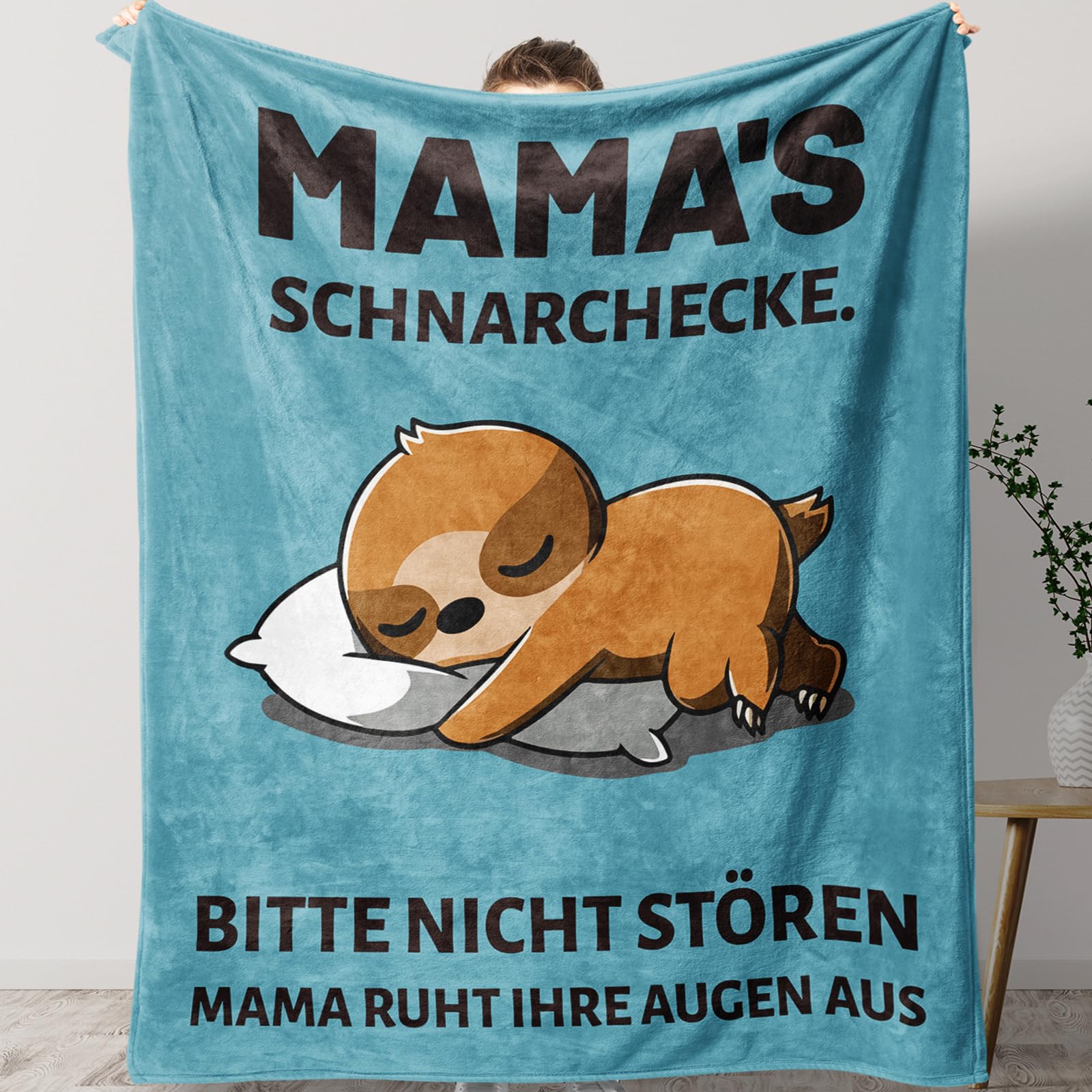 KAAYEE Muttertagsgeschenk, Kuscheldecke Muttertagsgeschenke für Mama, Geschenke für Mama zum Muttertag Geburtstag Valentinstag, Geburtstagsgeschenk Ostergeschenk Mutter Blaue