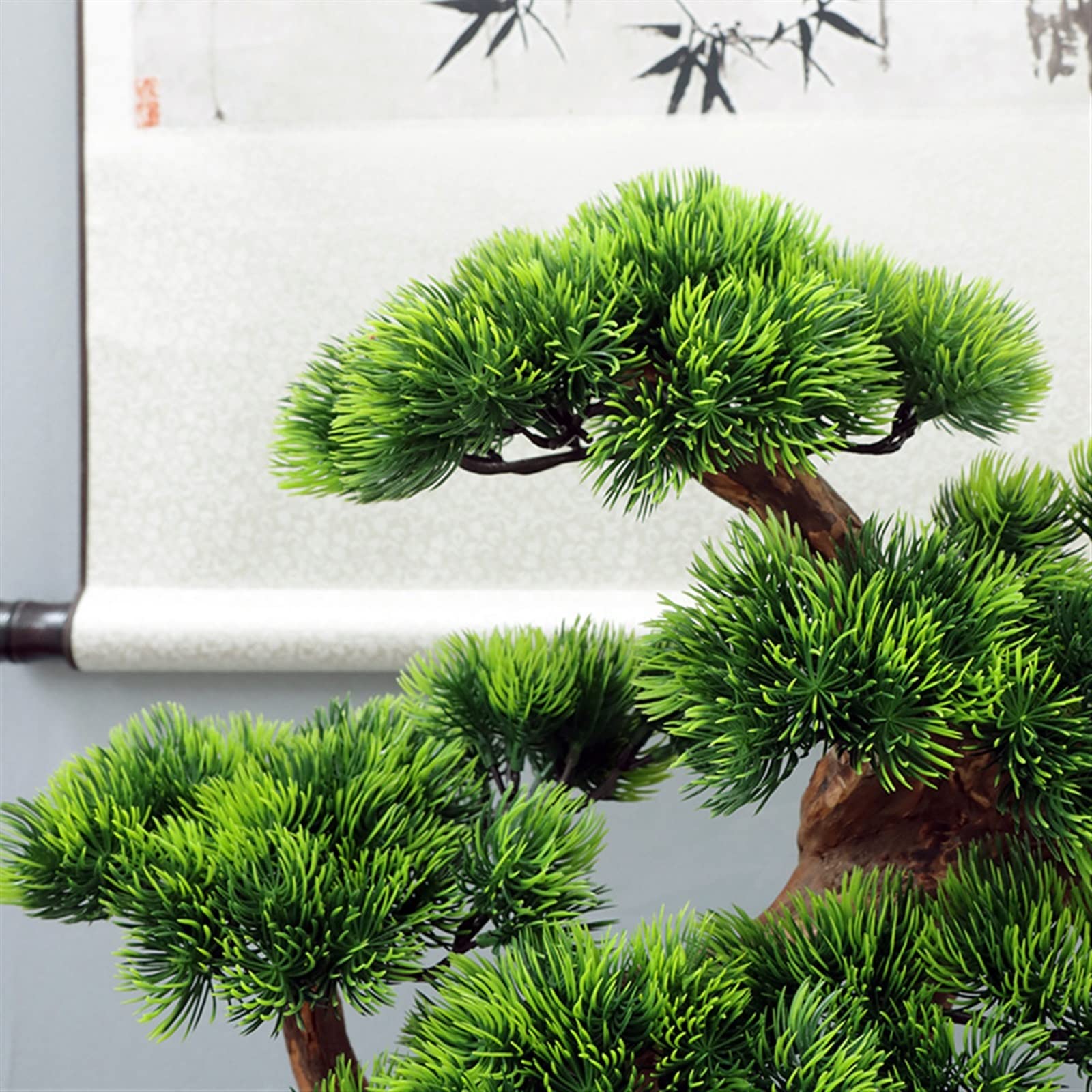 HASMI Artificielle Bonsaï Plantes artificielles bonsaï Arbre Faux Plantes Affichage de Bureau, Simulation pin Arbre Plante en Pot for la décoration de la Maison décor de Jardin Plante Artificielles