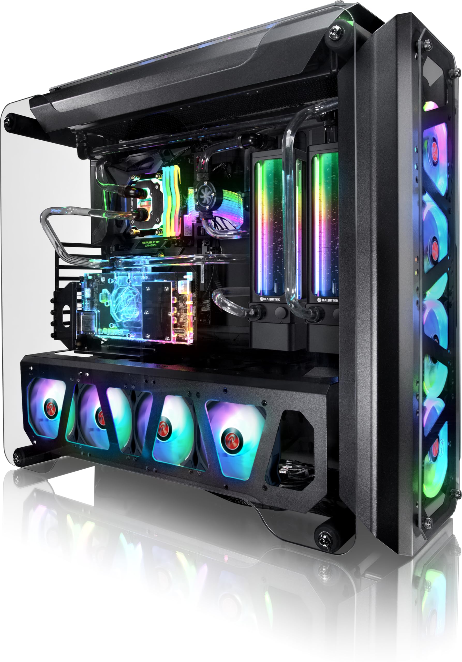 Raijintek Forkis Pro RBW CPU Wasserkühlung Block für Custom Wasserkühlung Set, CPU Kühler RGB Adressierbar, Kompatibel mit Intel und AMD CPU