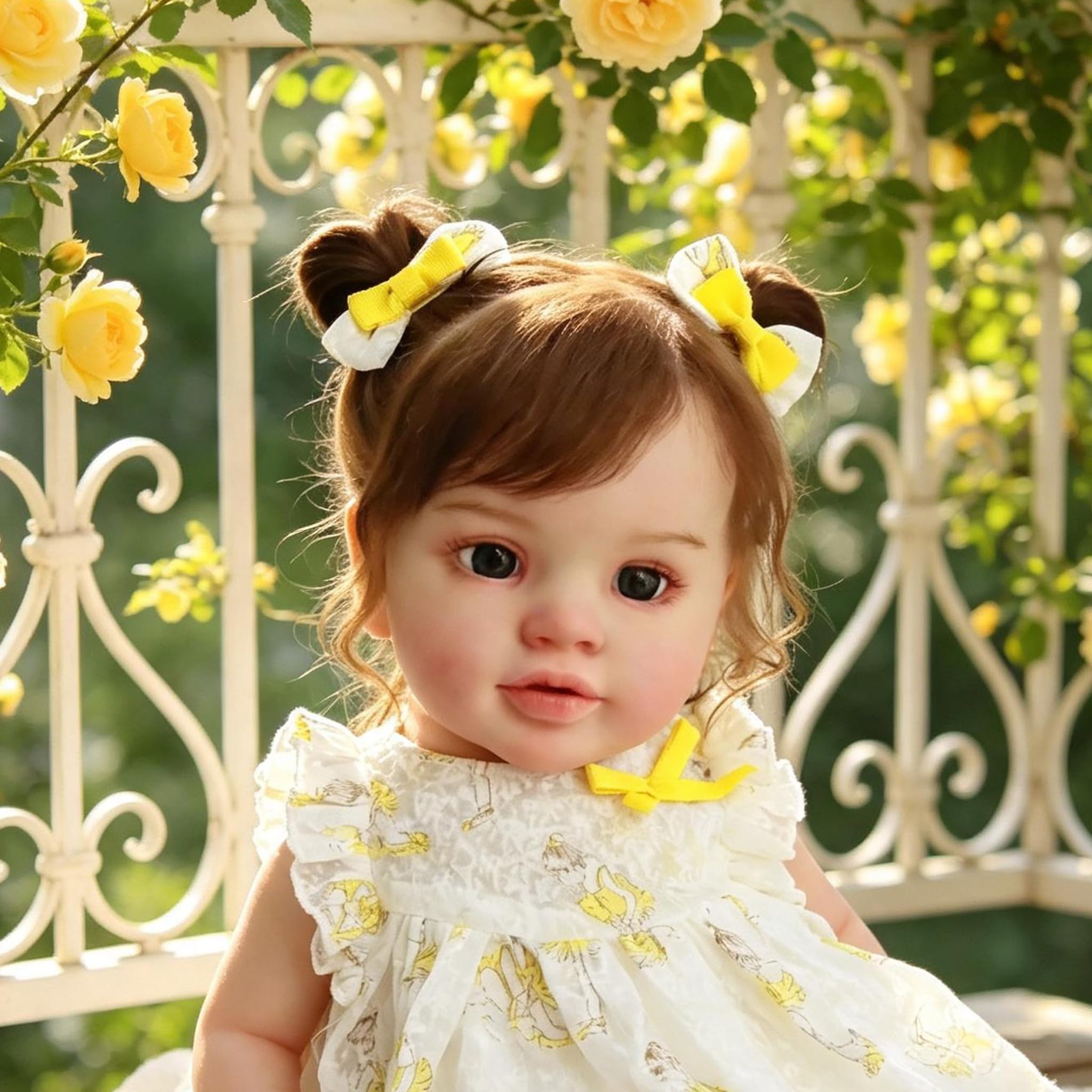 RXDOLL Reborn Baby Dolls 26 cali, miękki winylowy korpus z tkaniny, duży rozmiar, prawdziwie wyglądające odrodzone niemowlęta, realistyczna dziewczynka z ukorzenionymi włosami, realistyczna lalka