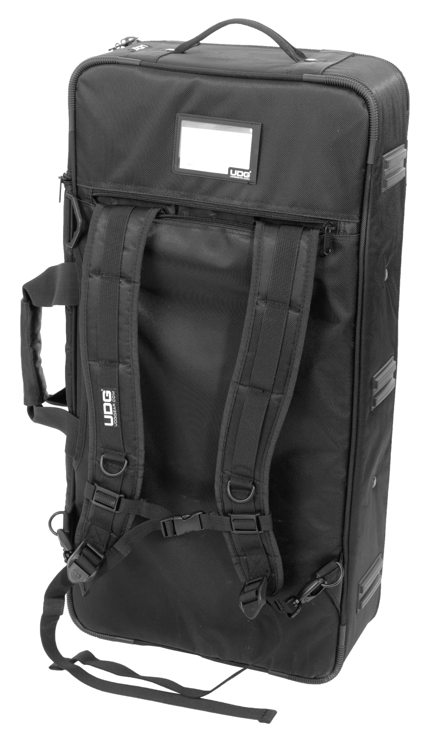 UDG Ultimate MIDI Controller Rucksack Large MK2, Schwarz Orange | Große DJ-Controller-Tasche, passend für Denon SC6000 und mehr; Wabenrahmen, gepolsterte Wände, wasserbeständig