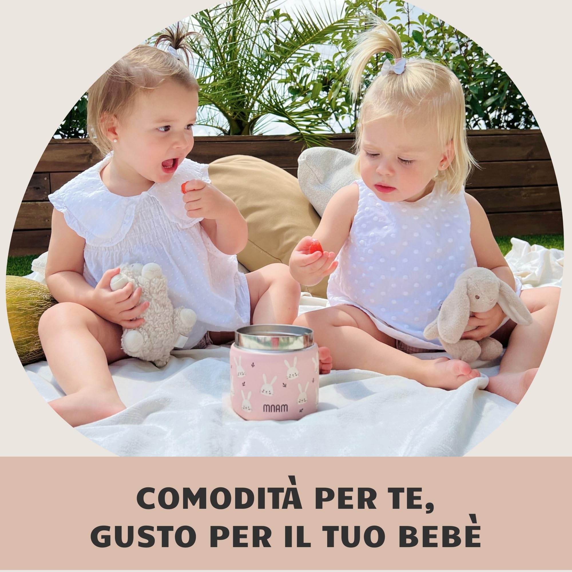 Porta Pappa Termico Neonati 400ml - Termos Pappa - Contenitore Termico per Alimenti Caldi Pasta - Thermo Cibo Bambini - Svezzamento Portapappa Neonato - Food Thermy (Flaskbuny)
