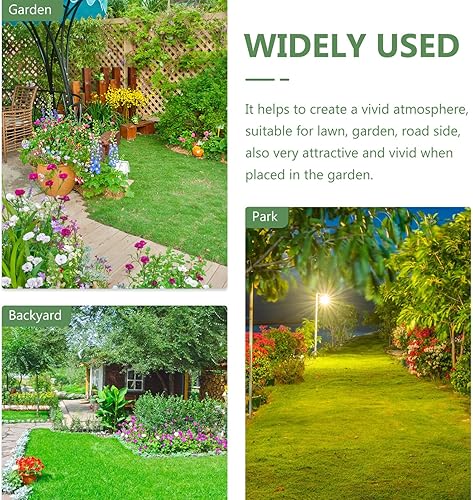 Miniatura 5 de SEWACC Juego de 5 piezas de metal grande con diseño de girasol, decoración de jardín, a prueba de óxido, margarita amarilla, flor de metal, arte