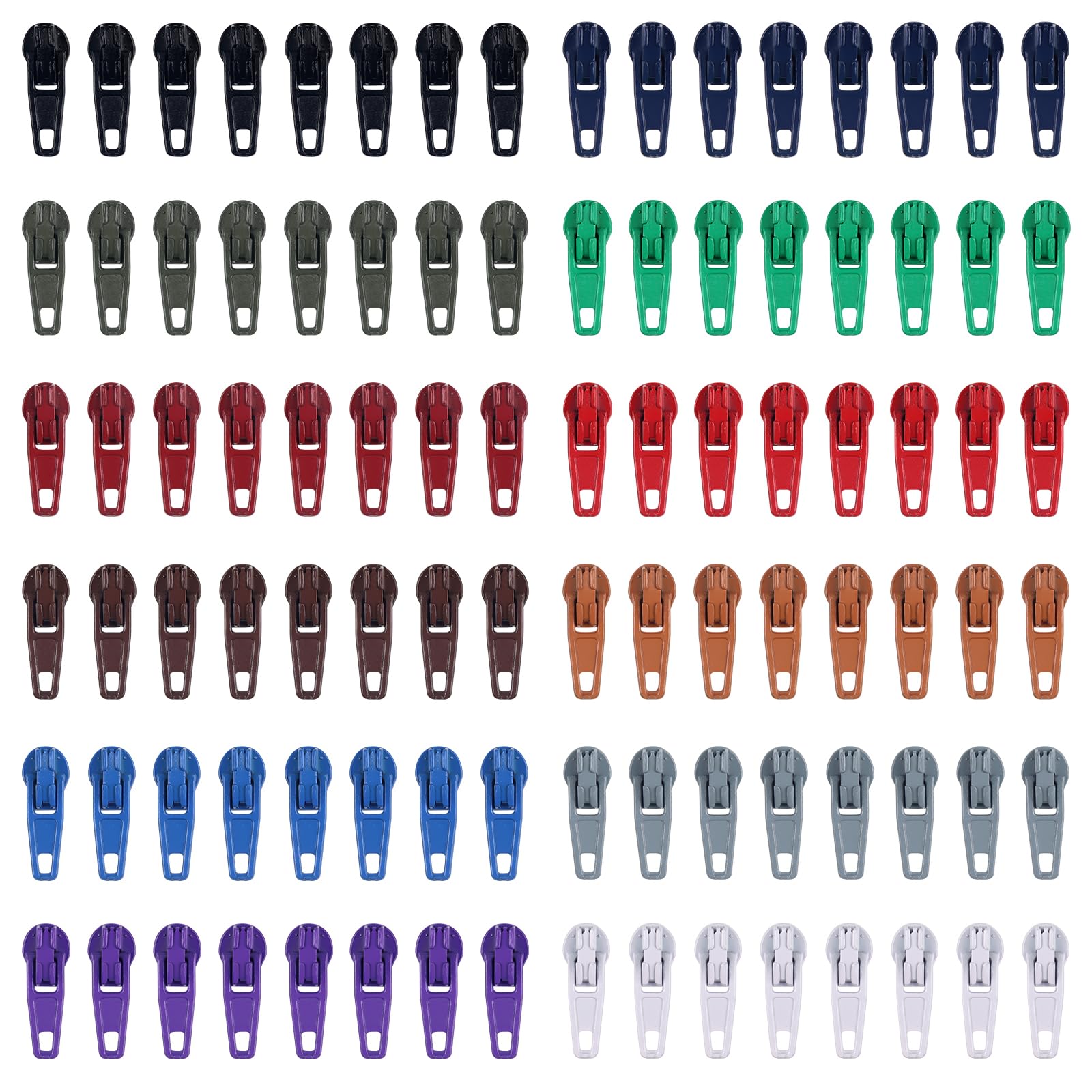 Curseurs Fermeture Éclair Connection - 120 Pièces Taille 3#, 15 Couleurs