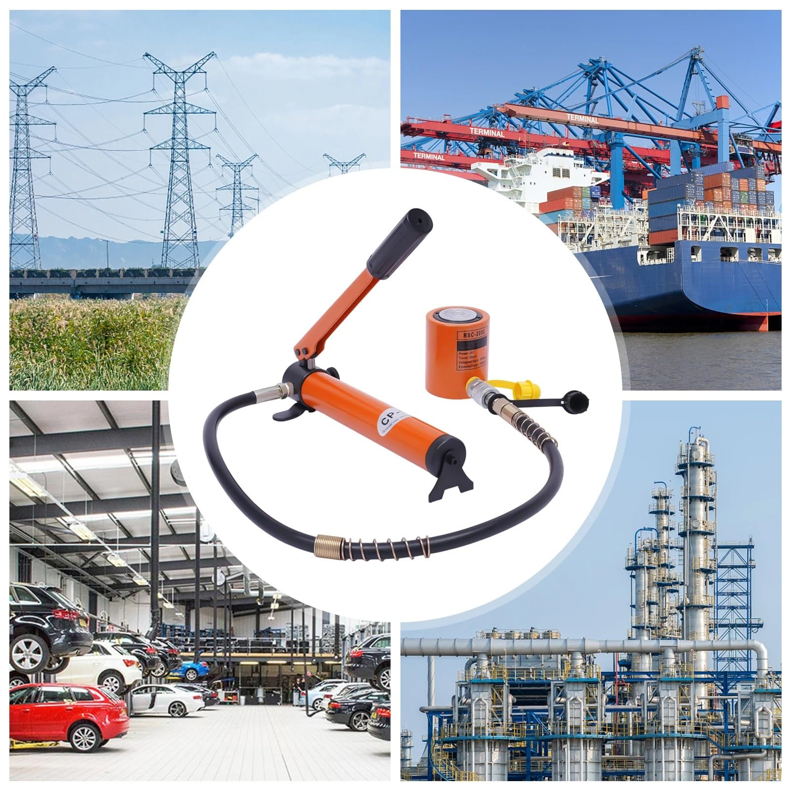 nożycowy lewarek Z podnośnikiem hydraulicznym z ręczną pompą hydrauliczną