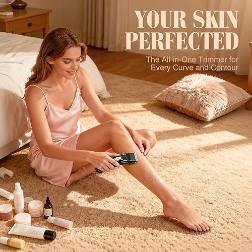 Miniatura 3 de HAUSBELL Cortadora de pelo recargable inalámbrica para hombres, mujeres y niños, hoja ajustable de 4 posiciones, recortadora de barba, kit