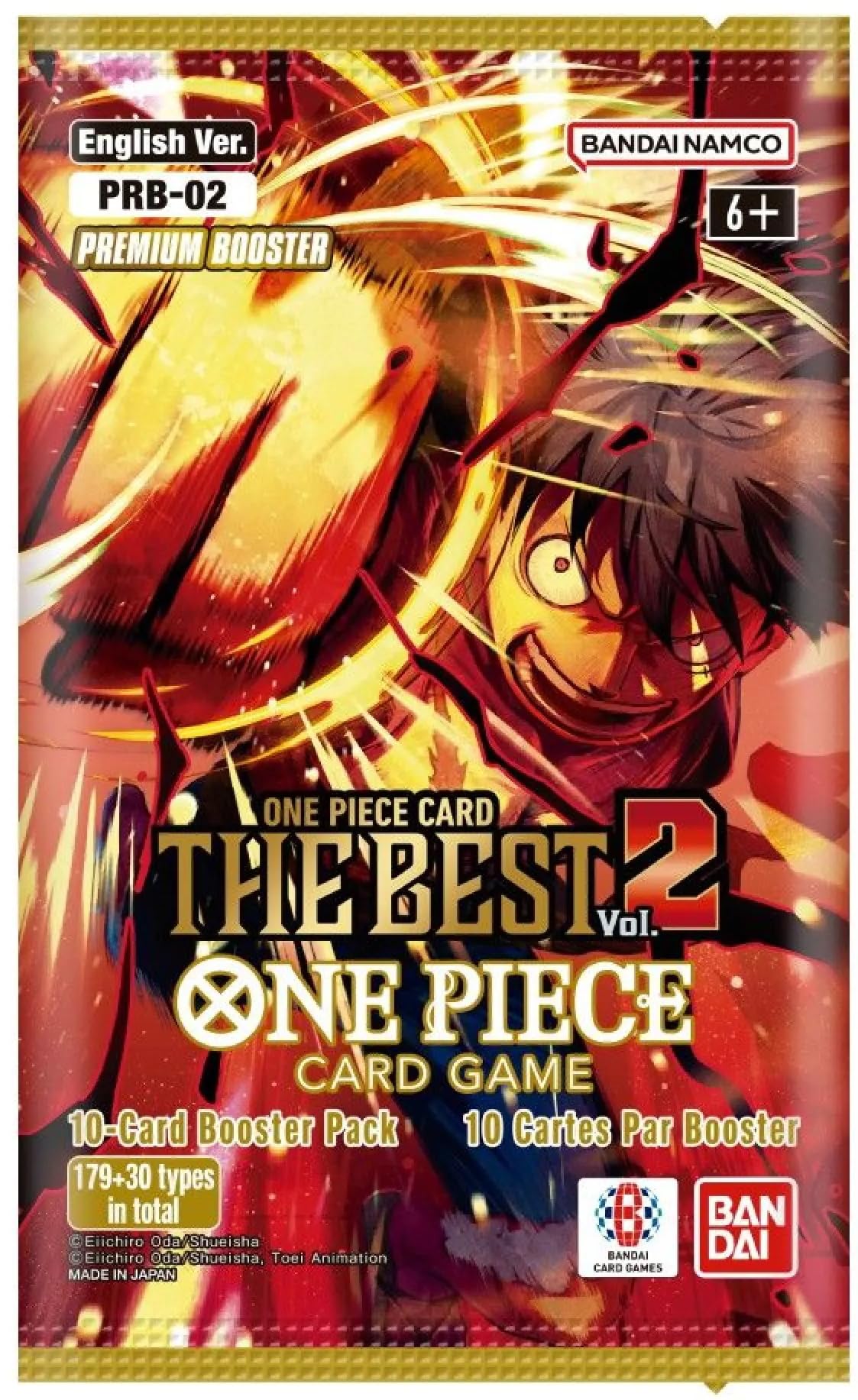 Amazon.com: Bandai One Piece TCG: The Best One Vol. 2 (PRB