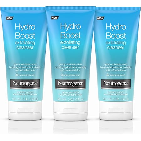 neutrogena hydro boost gentle exfoliating facial cleanser