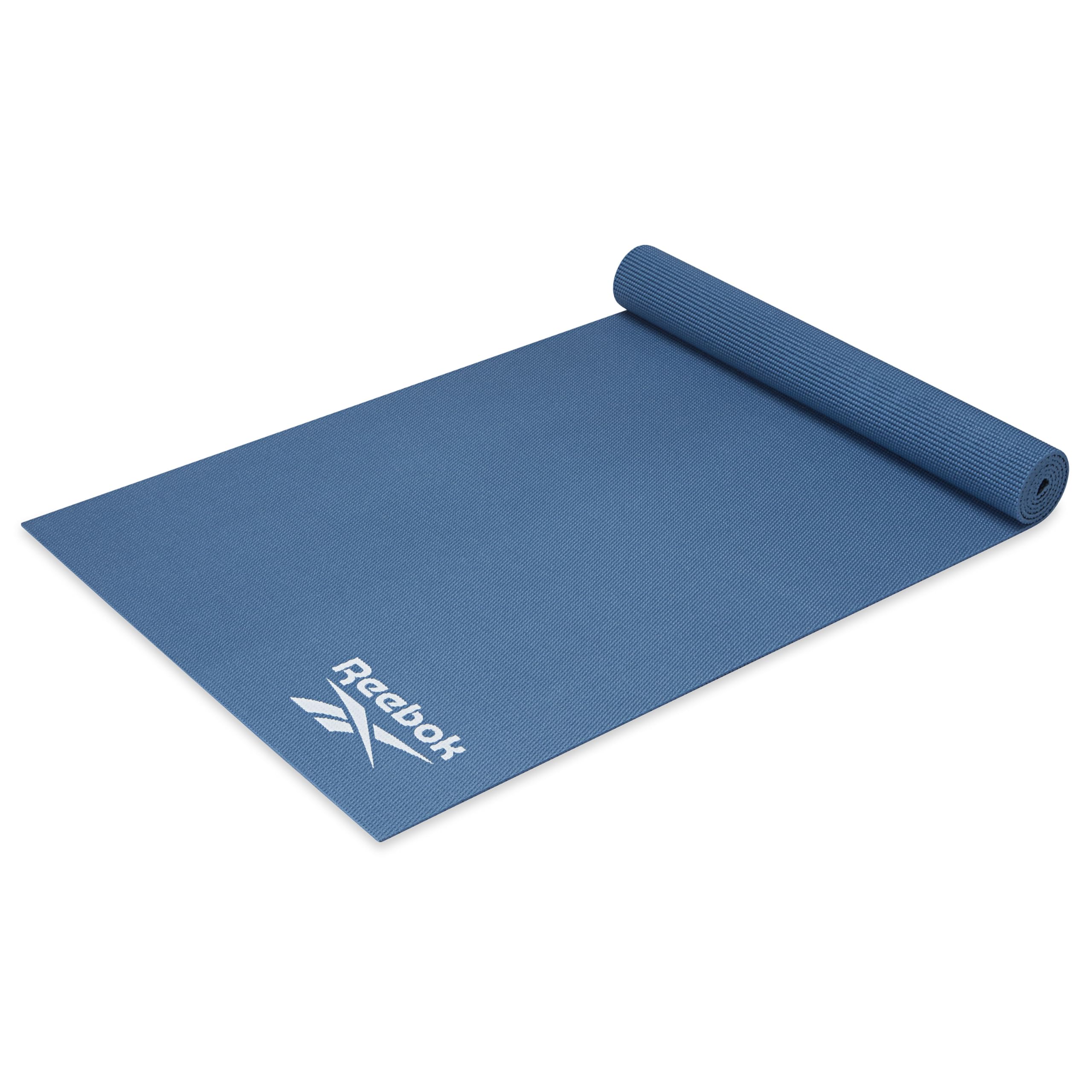 Reebok Esterilla de yoga sólida de 5 mm, 172.7 cm x 61.0 cm, antideslizante, ligera