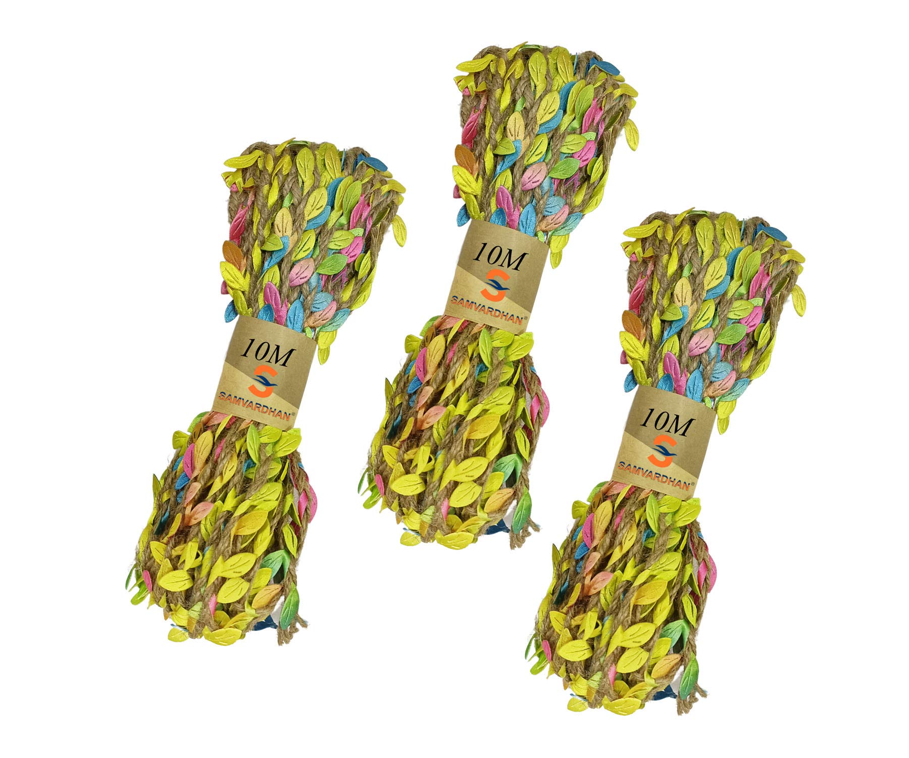 Multicolor Jute Leaf Twine Rope - 10m -4