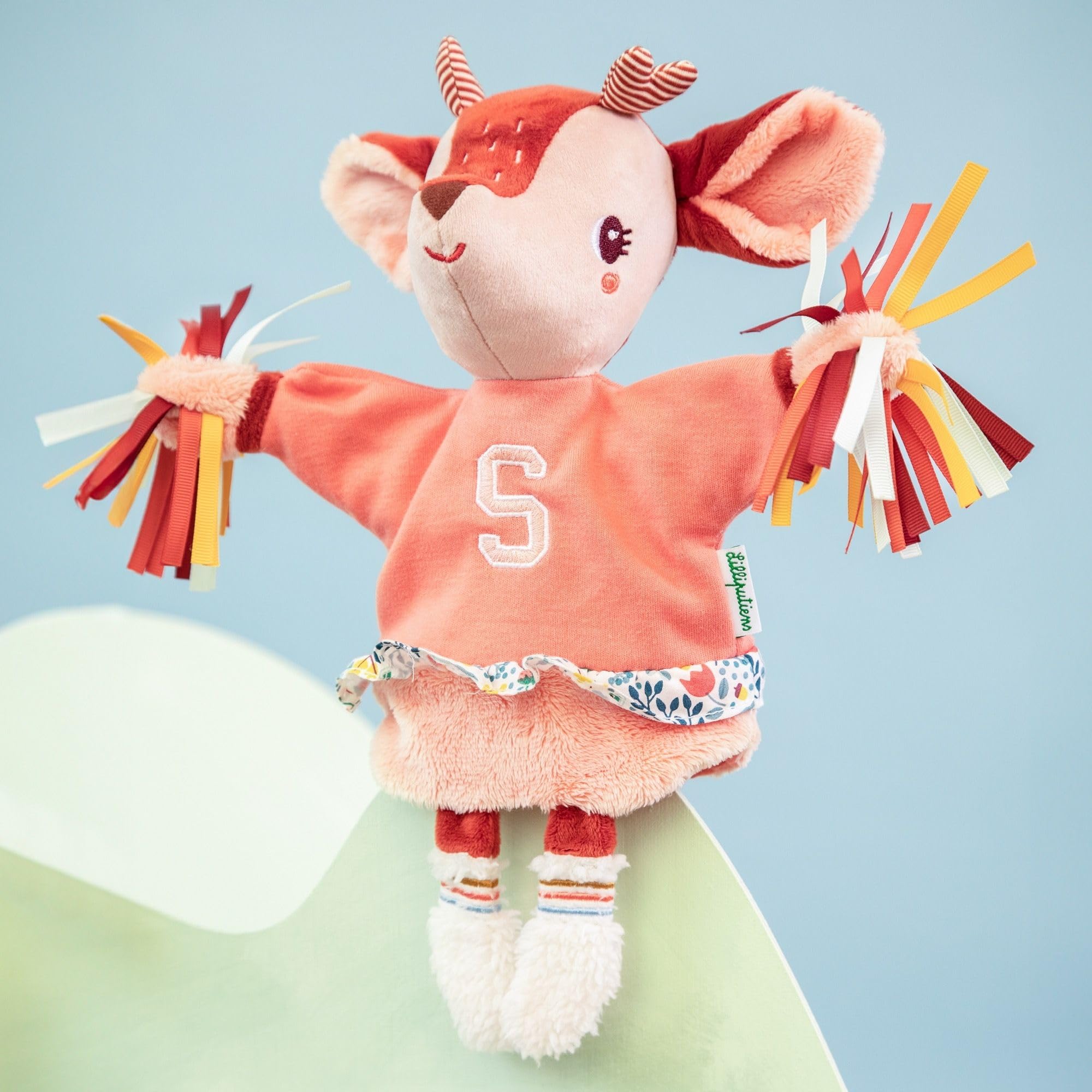 LILLIPUTIENS, Stella Pompom Hand Puppet, Interactive Toy for Children with Colorful Pompoms, Perfect for Telling Fun Stories - Image 4