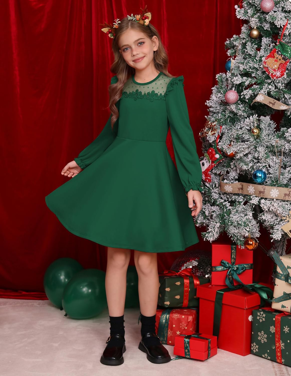 GRACE KARIN Girls Party Formal Dresses 6-14Y Kids Holiday Wedding Graduation Birthday Christmas Dress - Image 2