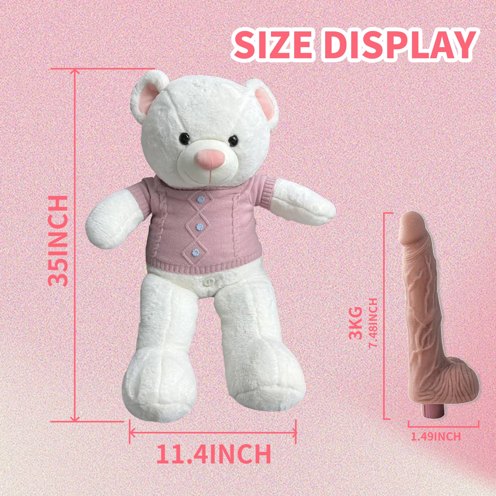 polar bear automatic thrusting vibrating Polar Bear Automatic Thrusting Vibrating Sex Machine Female Masturbation  Dildo main image 0