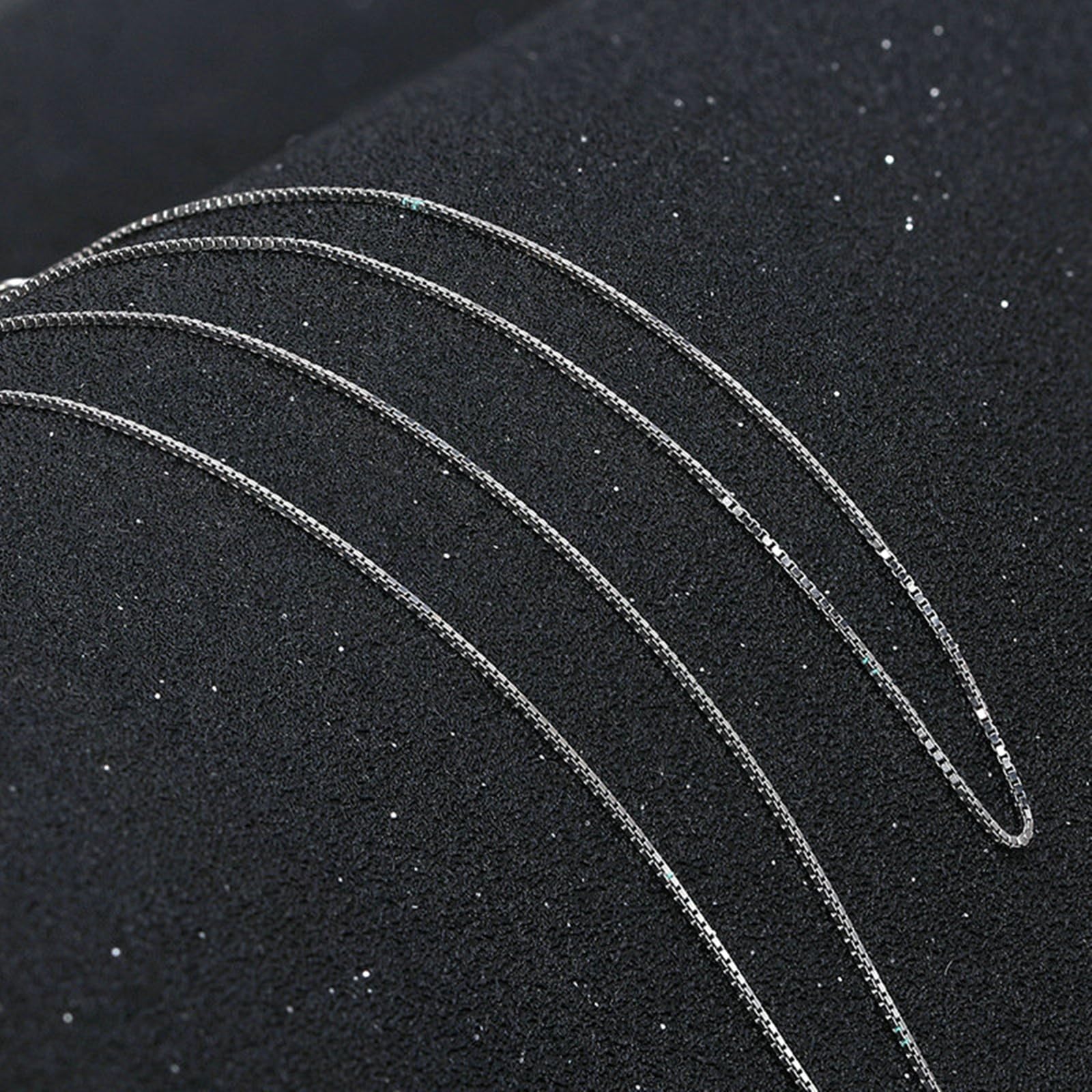 Catena Donna Argento 925, Collana con Catena a Maglie 1mm 40/55/60cm