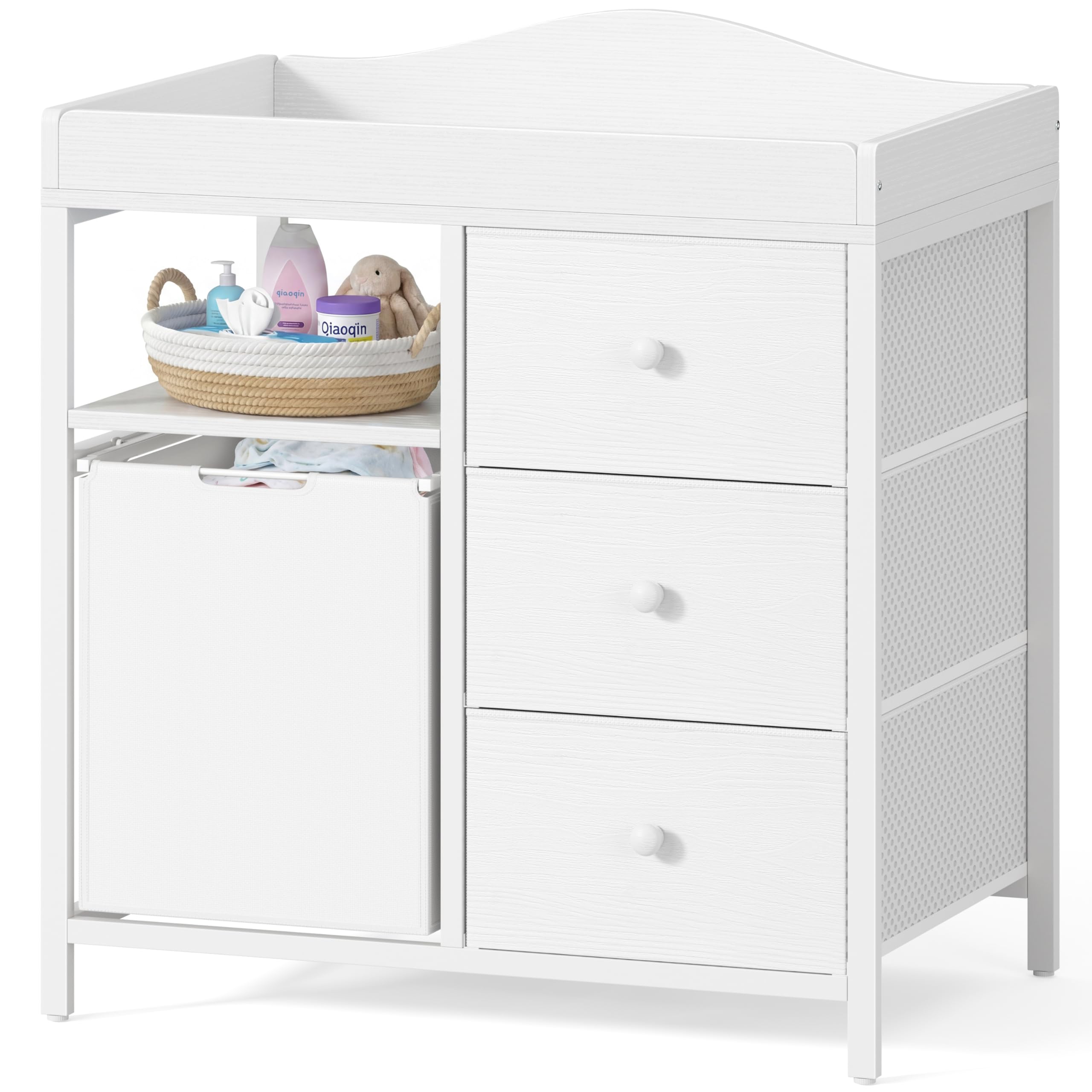 BOLUO White Changing Table
