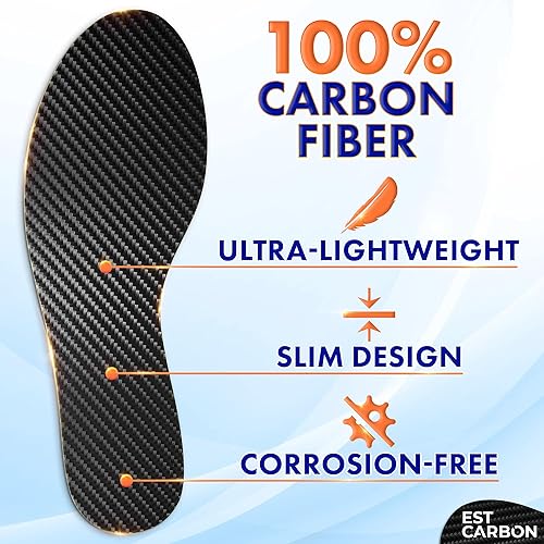 Miniatura 7 de Plantilla de fibra de carbono de recuperación, 1 unidad, inserto de fibra de carbono muy rígido para lesiones graves en el pie, inserto ortopédico