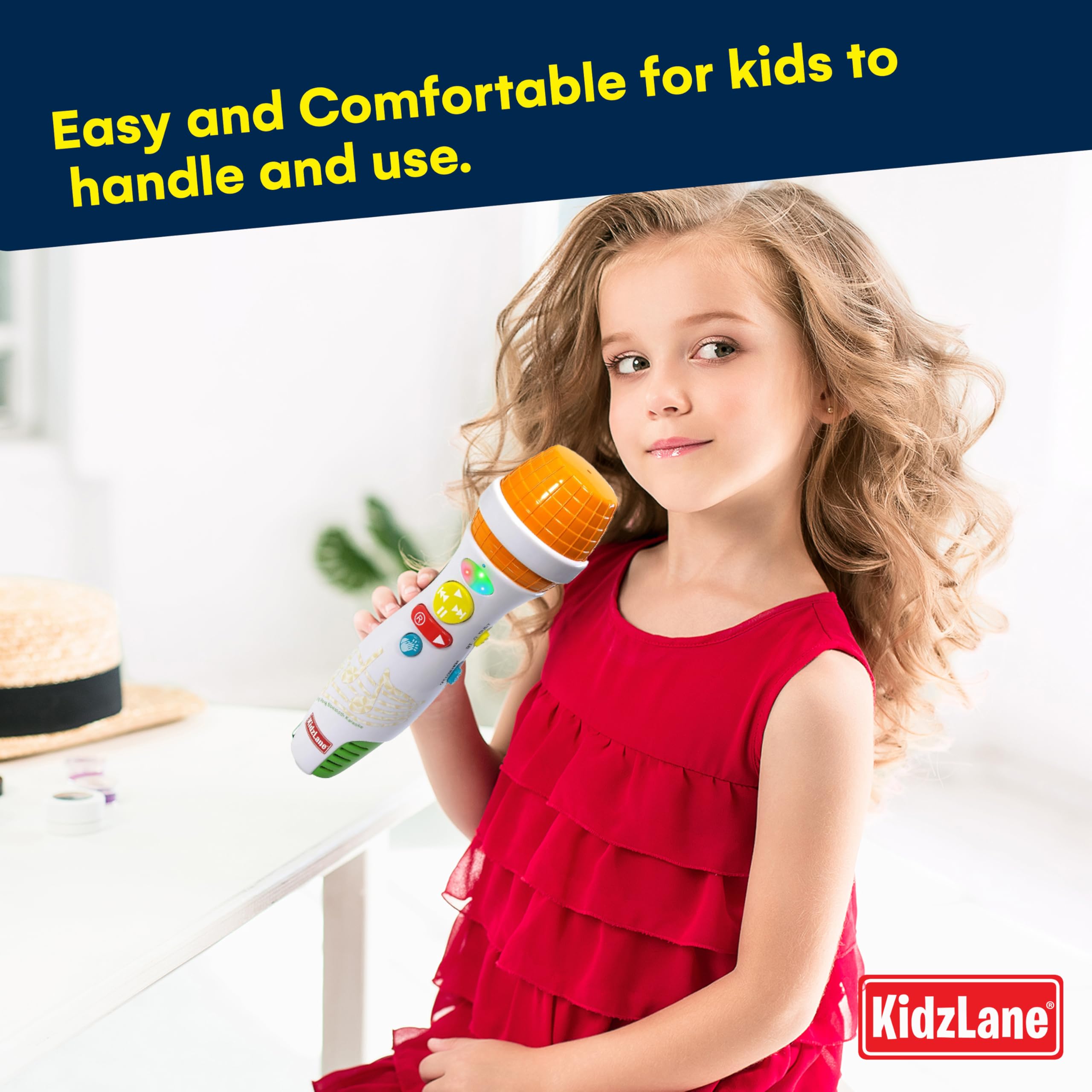 Amazon.com: Kidzlane Bluetooth Microphone for Kids - Toy Karaoke