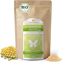 1kg BIO Erbsen Protein aus geschmacksneutralen, gelben Erbsen, von Natur aus vegan, laktosefrei & ohne Soja
