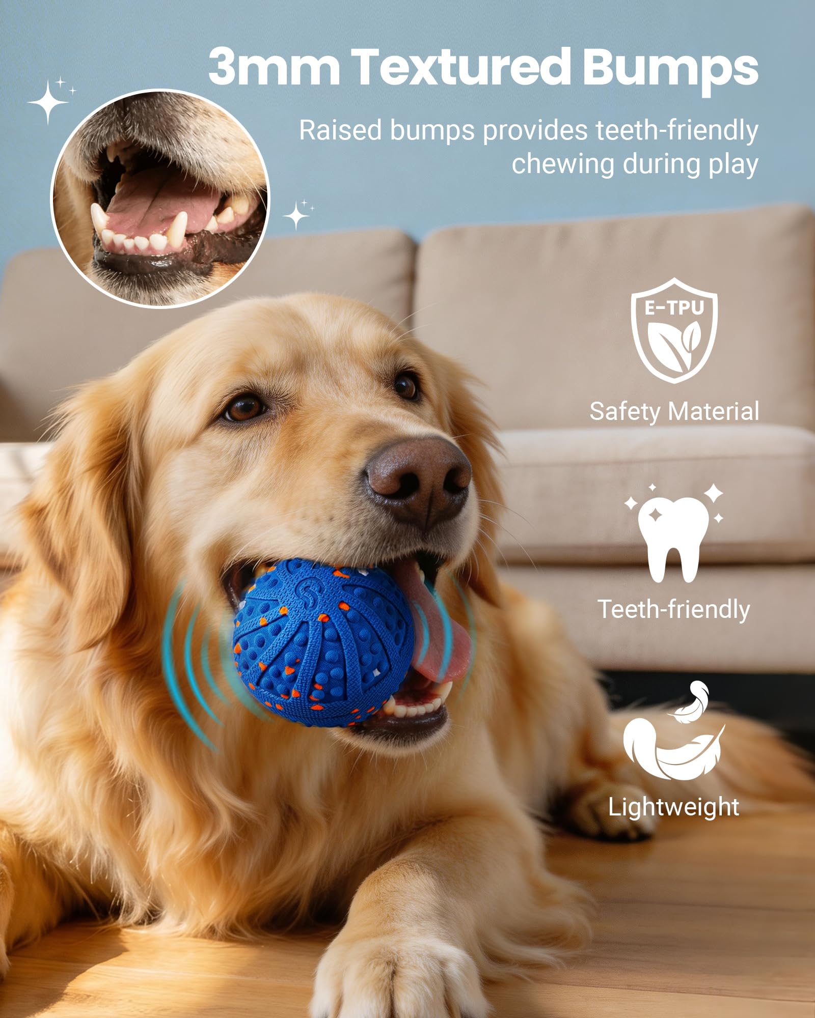 Juguetes interactivos para perros, juguete de bola rodante automática con golpes amigables con los dientes, control remoto, 3 modos de movimiento, bola recargable para perros con material ETPU, IP67