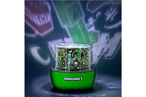 Paladone Minecraft Officially Licensed Minecraft Creeper & Steve Projector Night Light