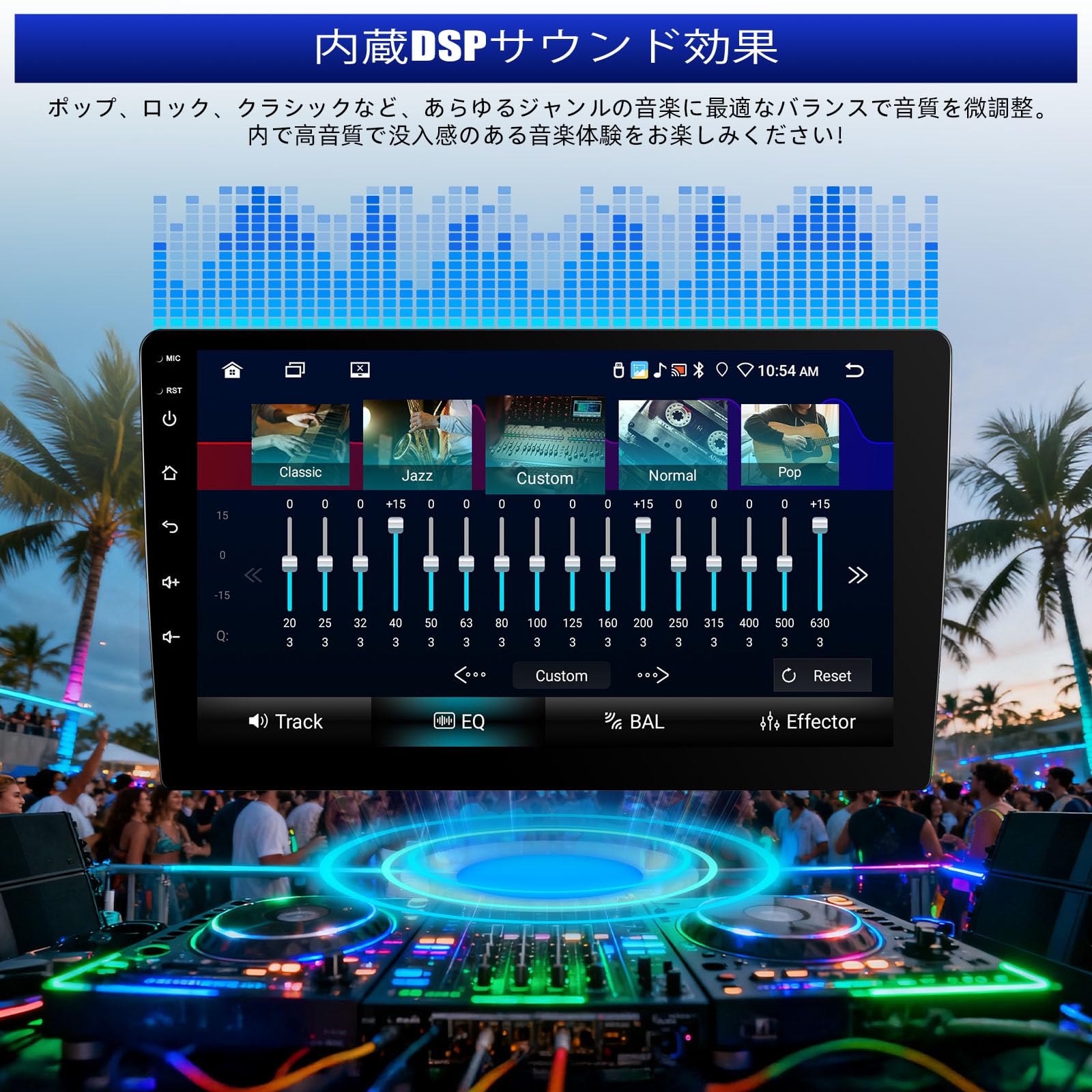 Amazon.co.jp: AUOMETO 10インチ 8 コア Android 2DIN ディスプレイ