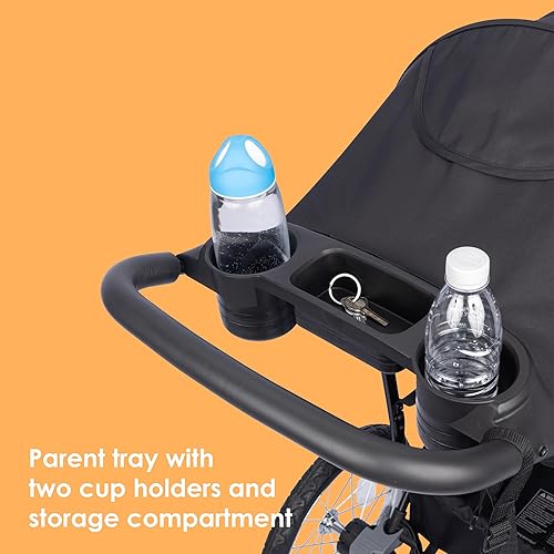 Miniatura 4 de Baby Trend Journey Jogger, color negro estelar