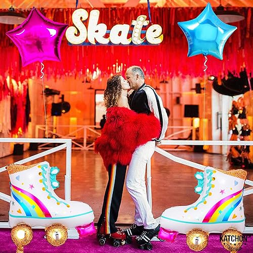 Miniatura 8 de Katchon, Globos de patinaje sobre ruedas y globos de estrellas de 20 pulgadas, paquete de 4 | Suministros de fiesta de patinaje sobre ruedas,