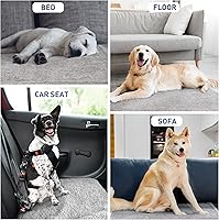 Vista 5 de Kritter Planet Manta impermeable para perros pequeños, manta de forro polar Sherpa a prueba de orina, funda reversible para sofá cama, protector