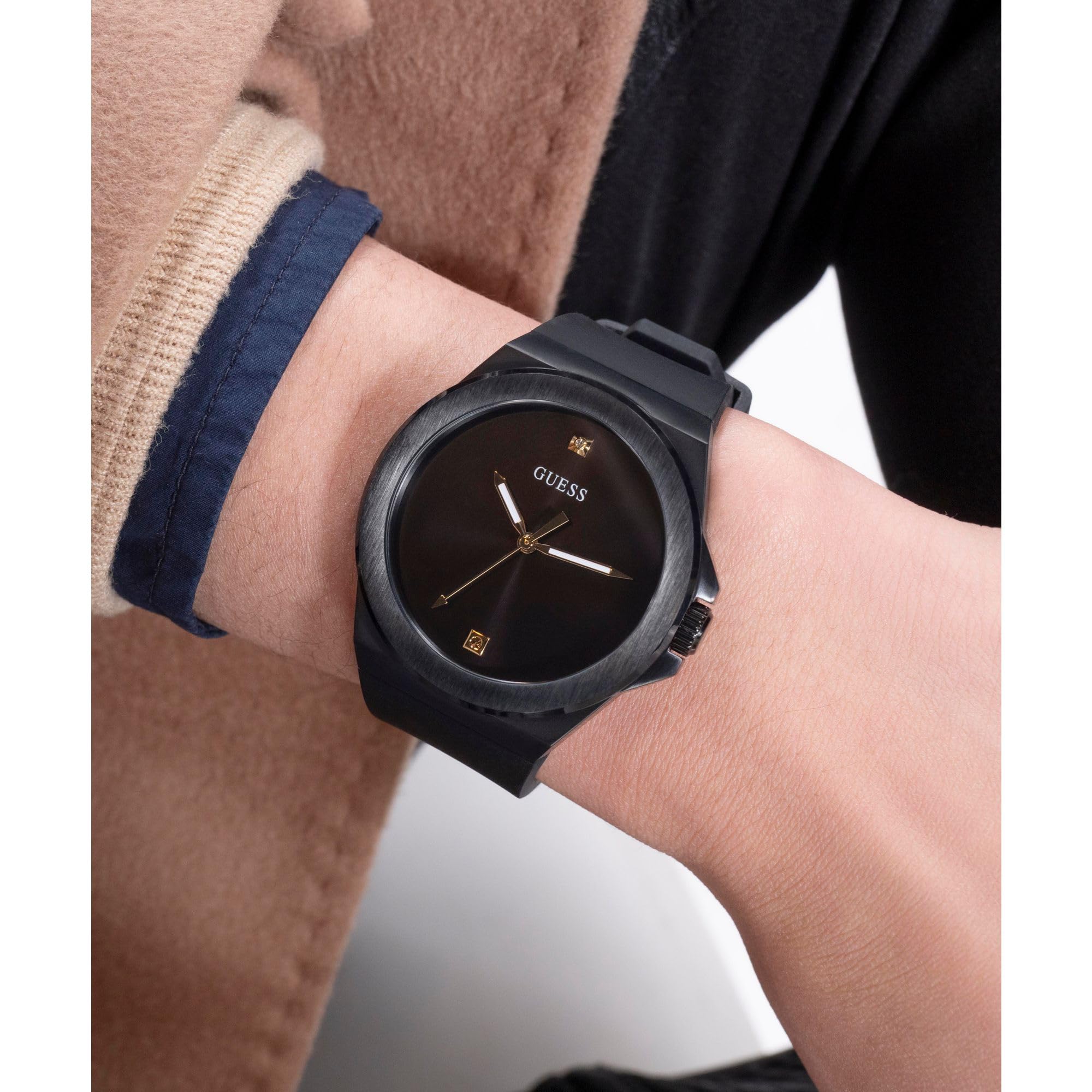GUESS Reloj Casual GW0790G2, Negro, Correa