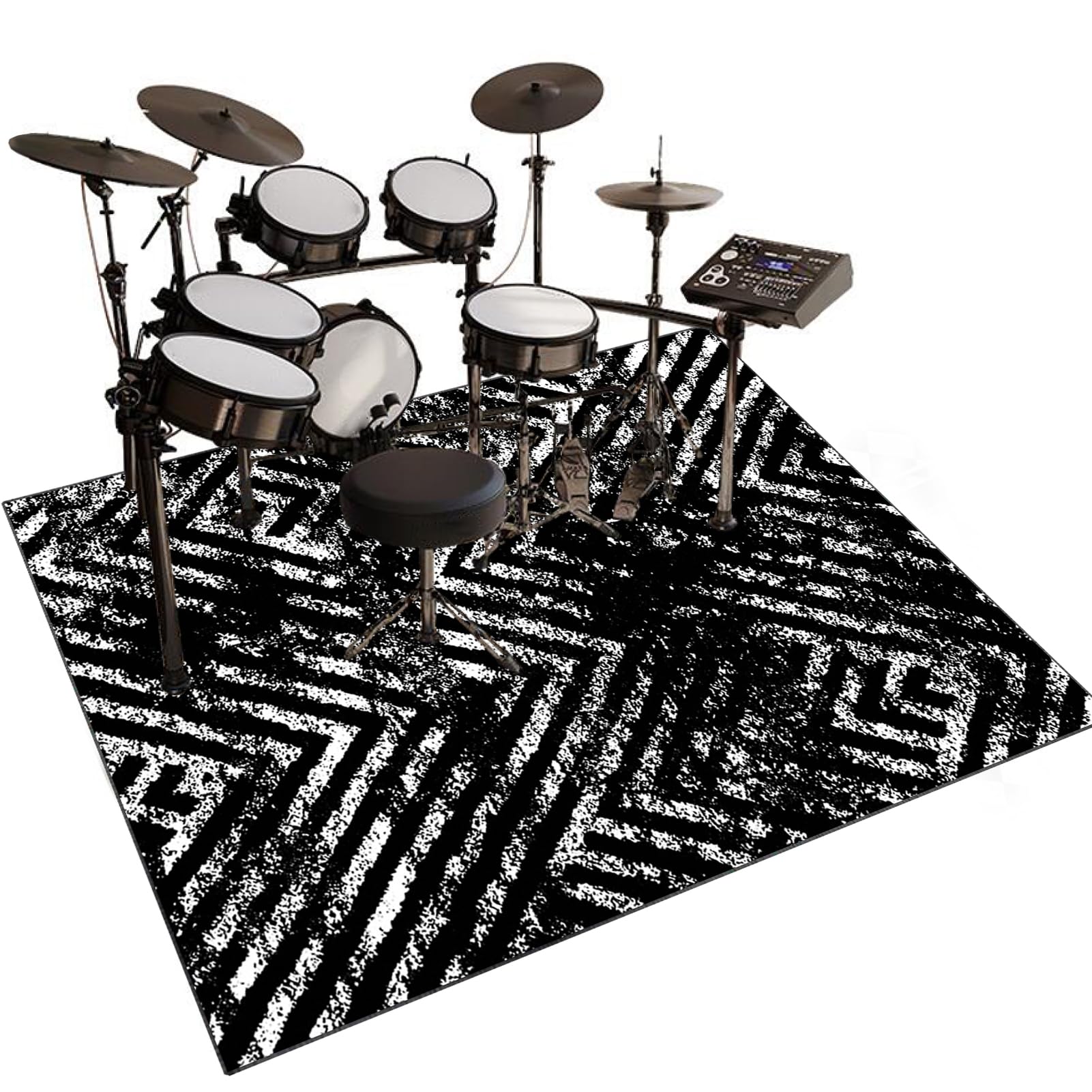 Dywany perkusyjne 230 x 180 cm, dywaniki perkusyjne, mata bębna, antypoślizgowe, dźwiękoszczelne dywany, elektroniczny dywan perkusyjny, profesjonalne dywaniki do ćwiczeń instrumentów domowych i