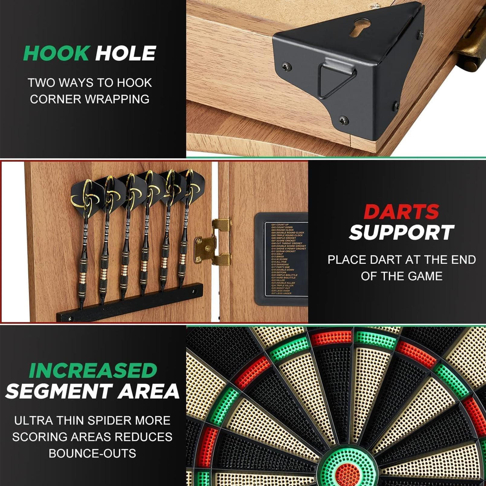 Amazon.co.jp: 電子ダーツボードキャビネットセット、ダーツ