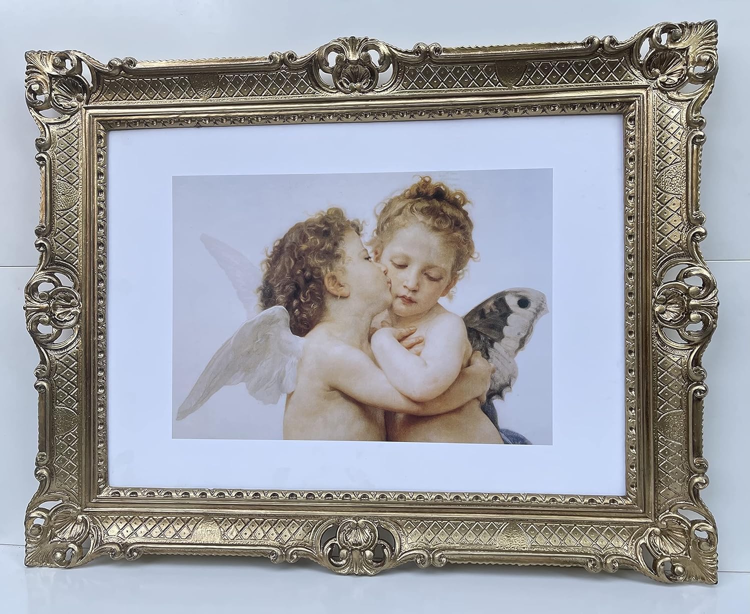 Tableaux encadrés d'anges 90x70 cm : sublimez un grand mur vide avec l'art de la Renaissance