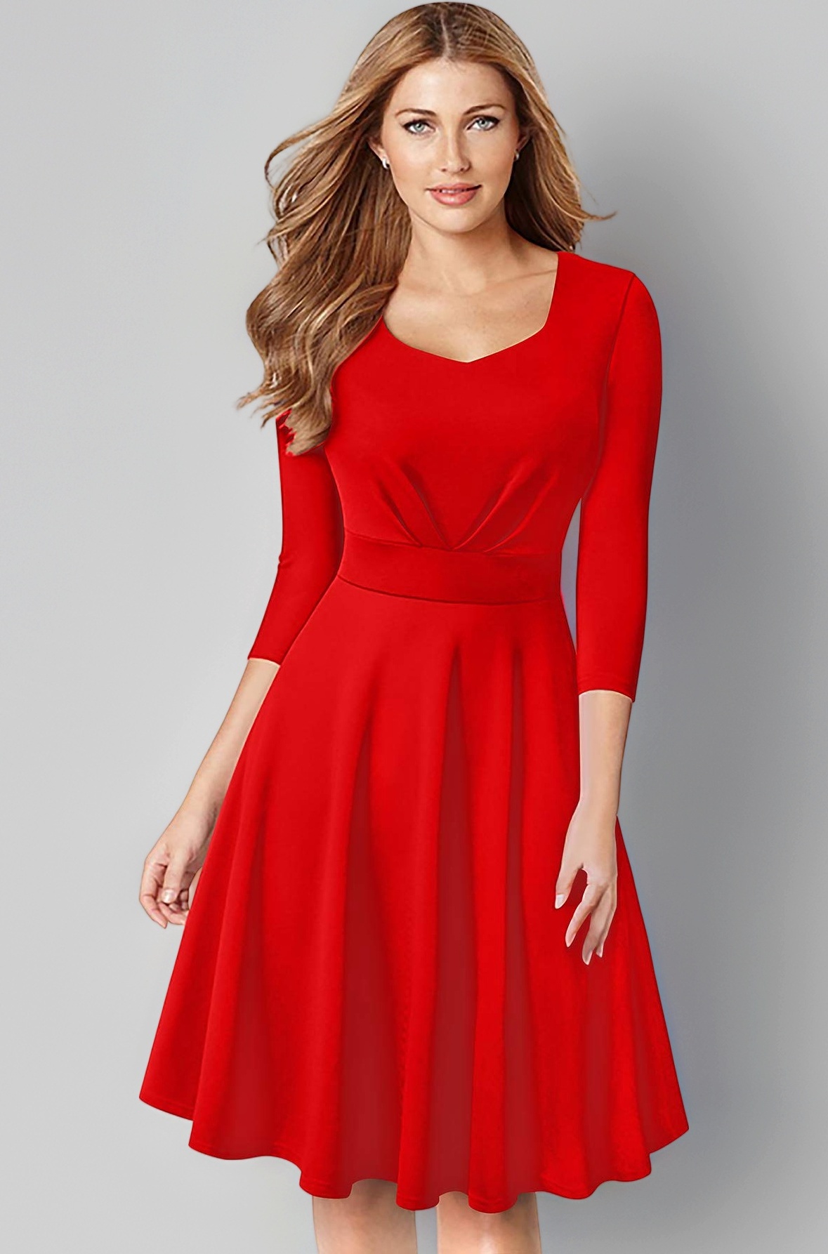 ILLI LONDON Women's A-Line Knee Length Dress