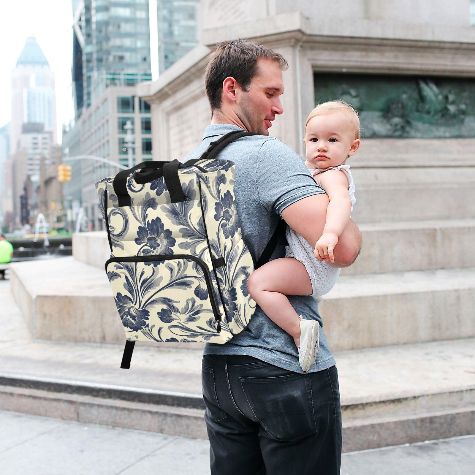 Baby Bags For Mama Elegante Retro Motivo Floreale