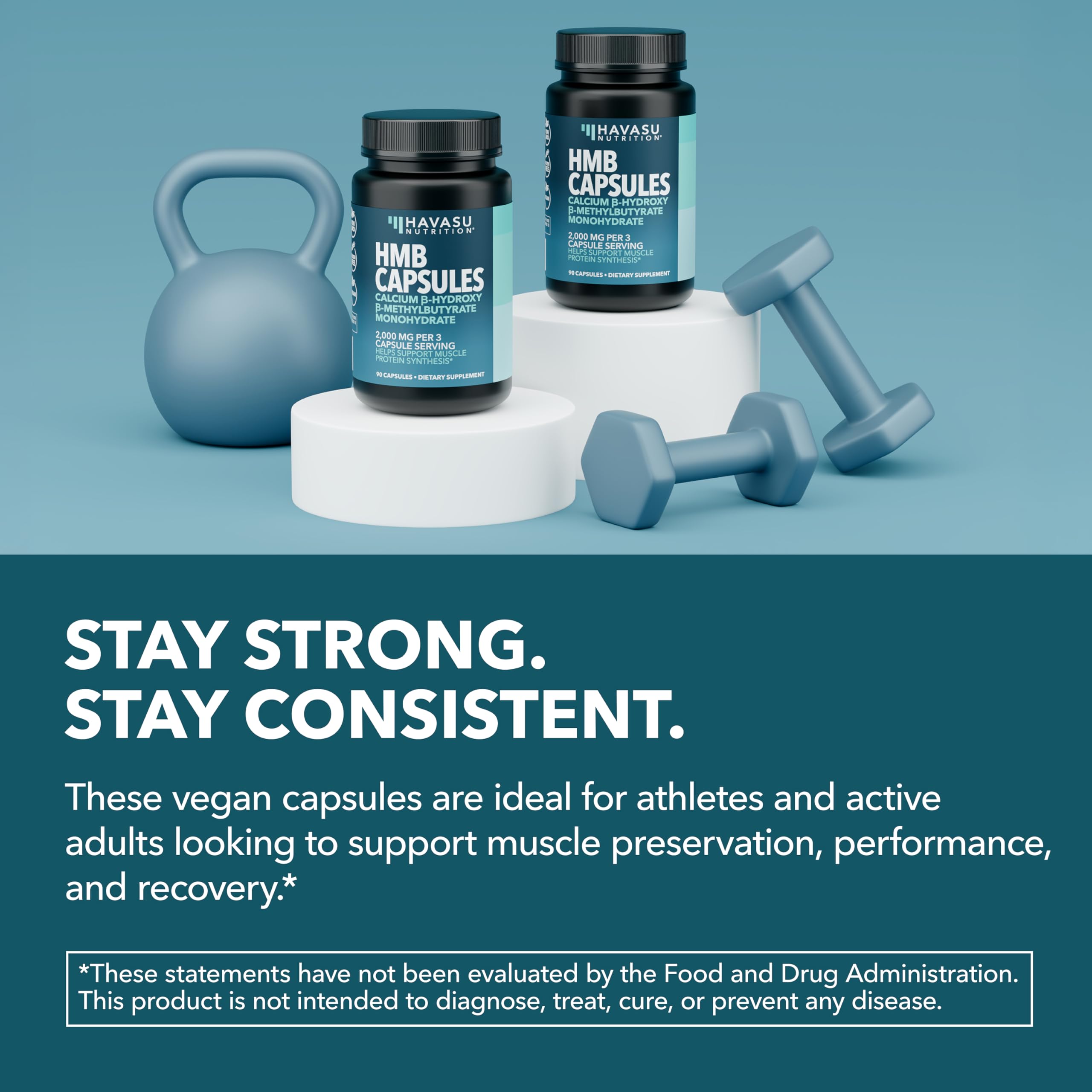 HMB Capsules 2000mg Per Serving, HMB Supplements for Men and Women — Amazon image 7