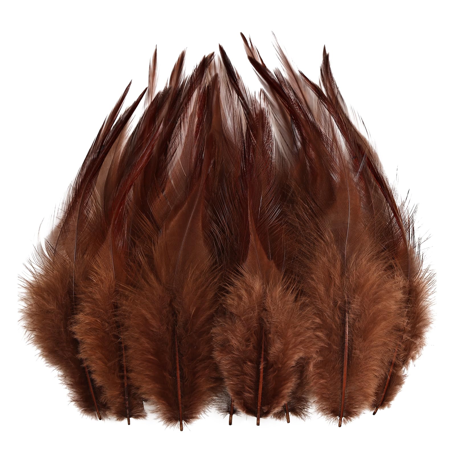 whitefeather Craft Feathers Bulk Pack - 300PCS Assorted Colorful Feathers for Crafting, Hat Decorating, Carnival DIY Projects (4-6 Inch Small Feathers, Synthetic Craft Materials) (White) — view 19
