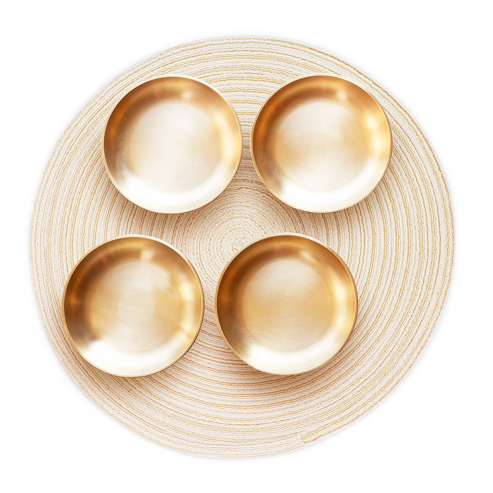 SHTGOI 2-pack Macramé Onderzetters, Handgemaakte Geweven Ronde Placemats Met Kwastjes Antislip Hittebestendige Boho Katoenen Placemats Onderzetters Voor Thuis Restaurant Kantoor Bar Primaire Kleur 25 Cm