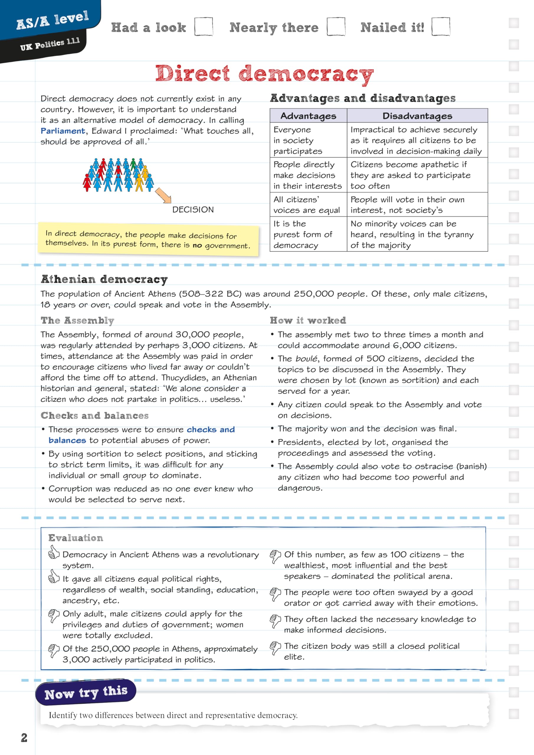 REVISE Edexcel AS/A Level Politics Revision Guide & Workbook: includes online edition
