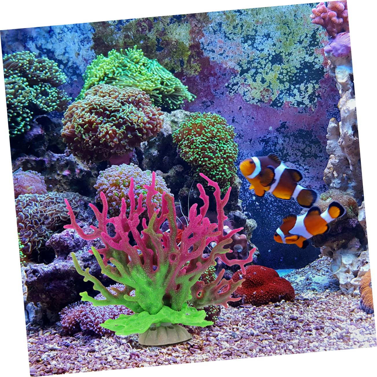 Kisangel 4stücke Dekorative Korallen Für Aquarien Künstliche Korallenbaum-Dekoration Geeignet Für Meerwasser-Aquarium Perfektes Zubehör Für Kreative Aquarienlandschaften Pflegeleicht