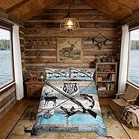 Vista 42 de Funda de edredón de vacas de las tierras altas tamaño Queen, funda de colcha con temática de granja retro occidental con animales salvajes y 2
