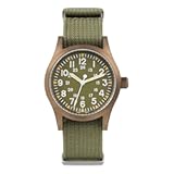 Militado ML05 38mm VH31 Quartz Watch - Domed Sapphire Crystal Field Watch C3 Super Luminous Retro Sweep Wrist Watch for Men 100M Waterproof