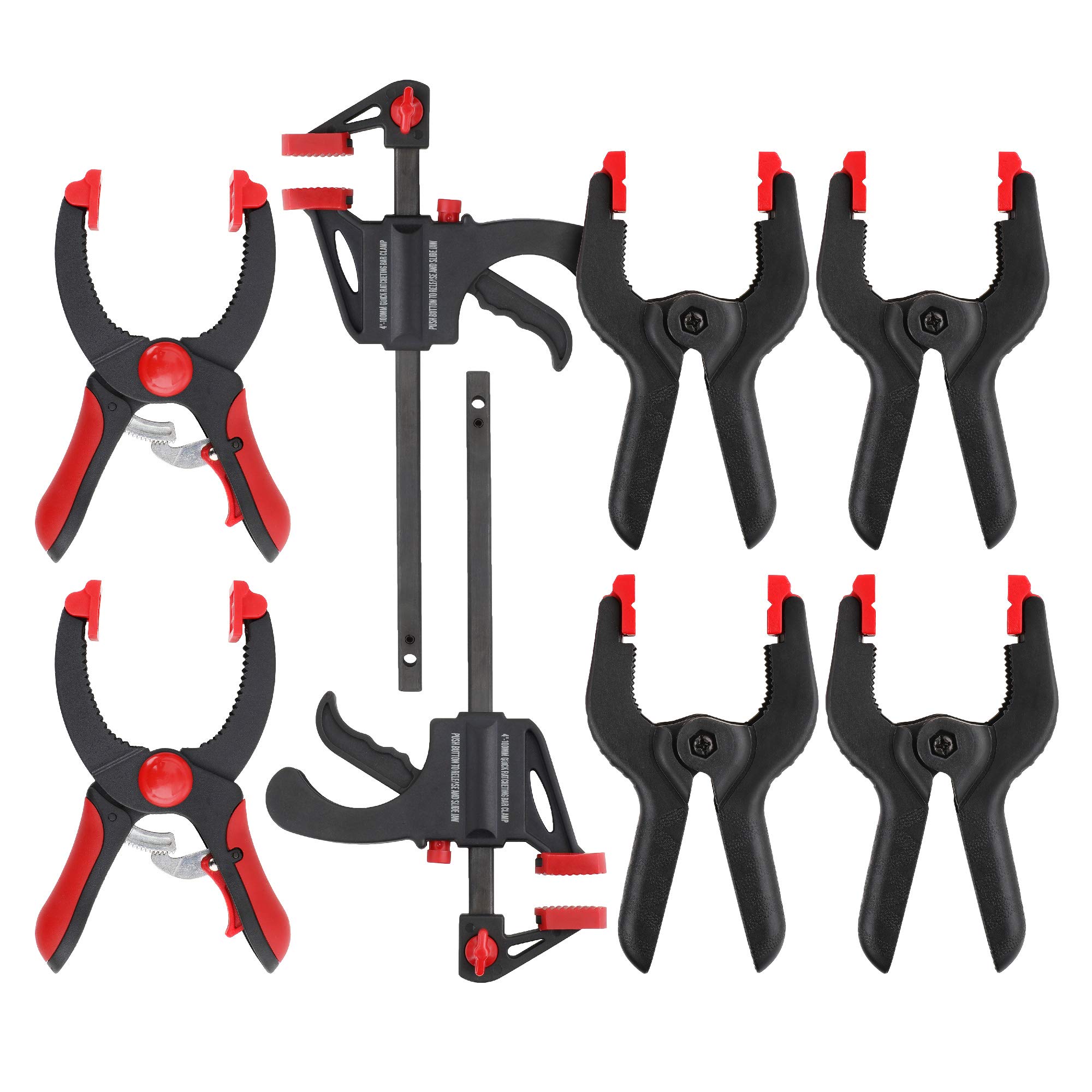 Buy HiSpec Mini Spring, Ratchet & Bar Spreader Clamp Set. Securely Hold Work Pieces, Materials