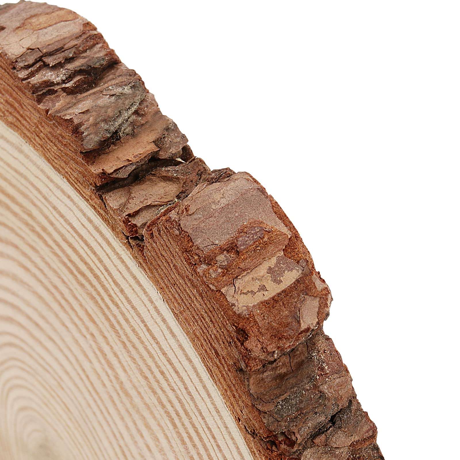 KEILEOHO 8 Stück natürliche Holzscheiben, 18–20 cm, unlackierte Holzkreise, runde Holzscheiben, Holzscheiben, Holzscheiben, Holz, Runde für Bastelarbeiten