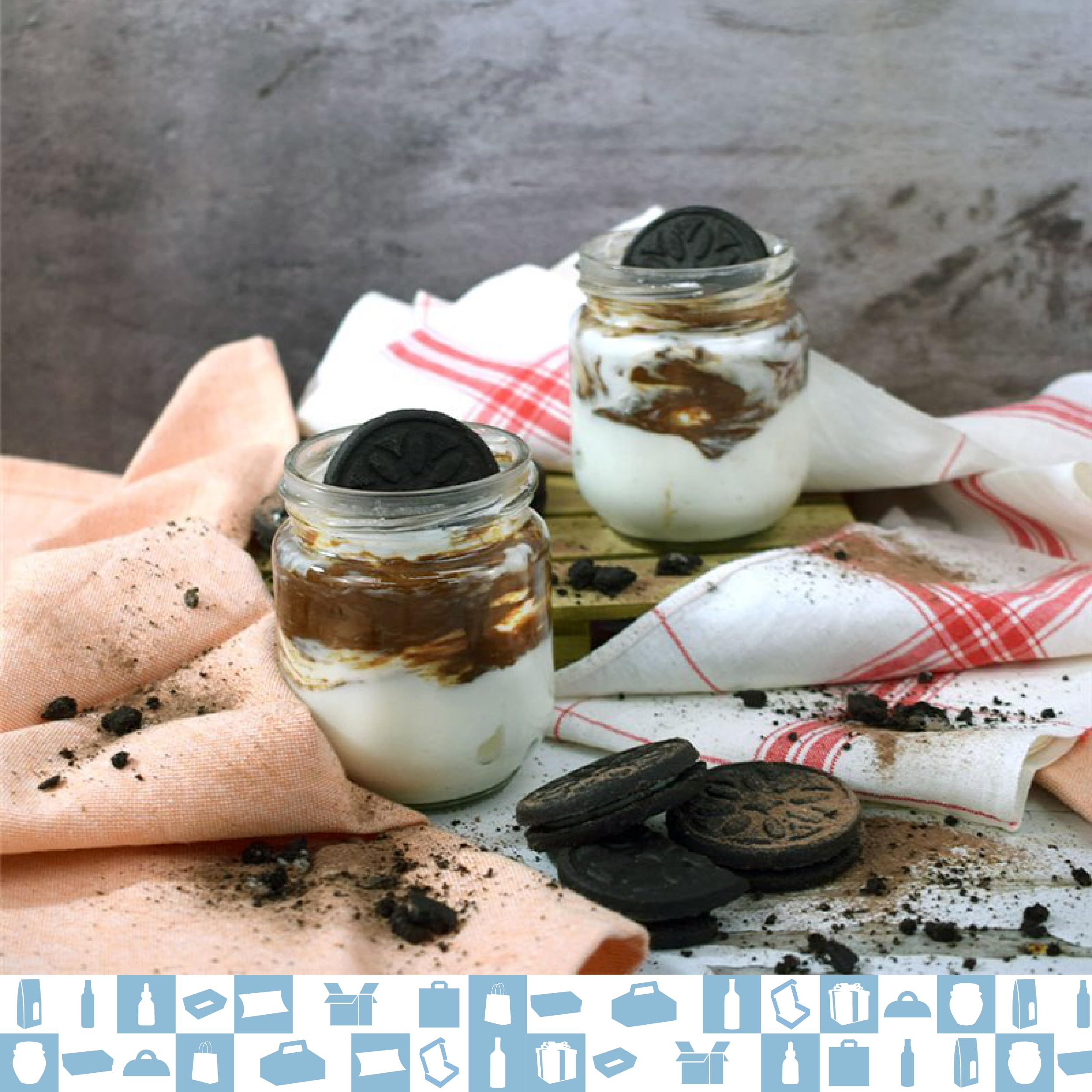 Espirito Rebelde - Tarros de cristal vacías con tapa de 150 ml con 100 hojas de cartón para 1 tarro de mermelada y cuchara para mermeladas, conservas, miel- Regalos de boda