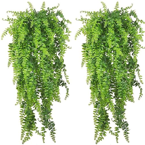 PINVNBY Plantas colgantes artificiales para tanque de reptiles, decoración de hábitat, terrario trepador