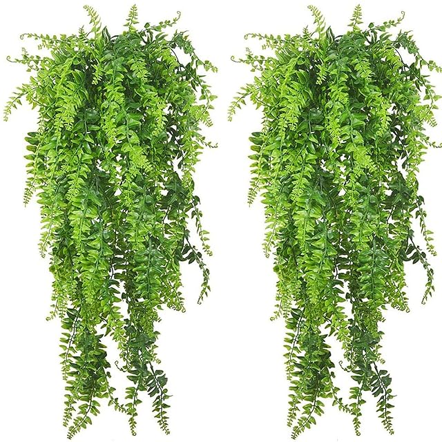 PINVNBY Plantas colgantes artificiales para tanque de reptiles, decoración de hábitat, terrario trepador
