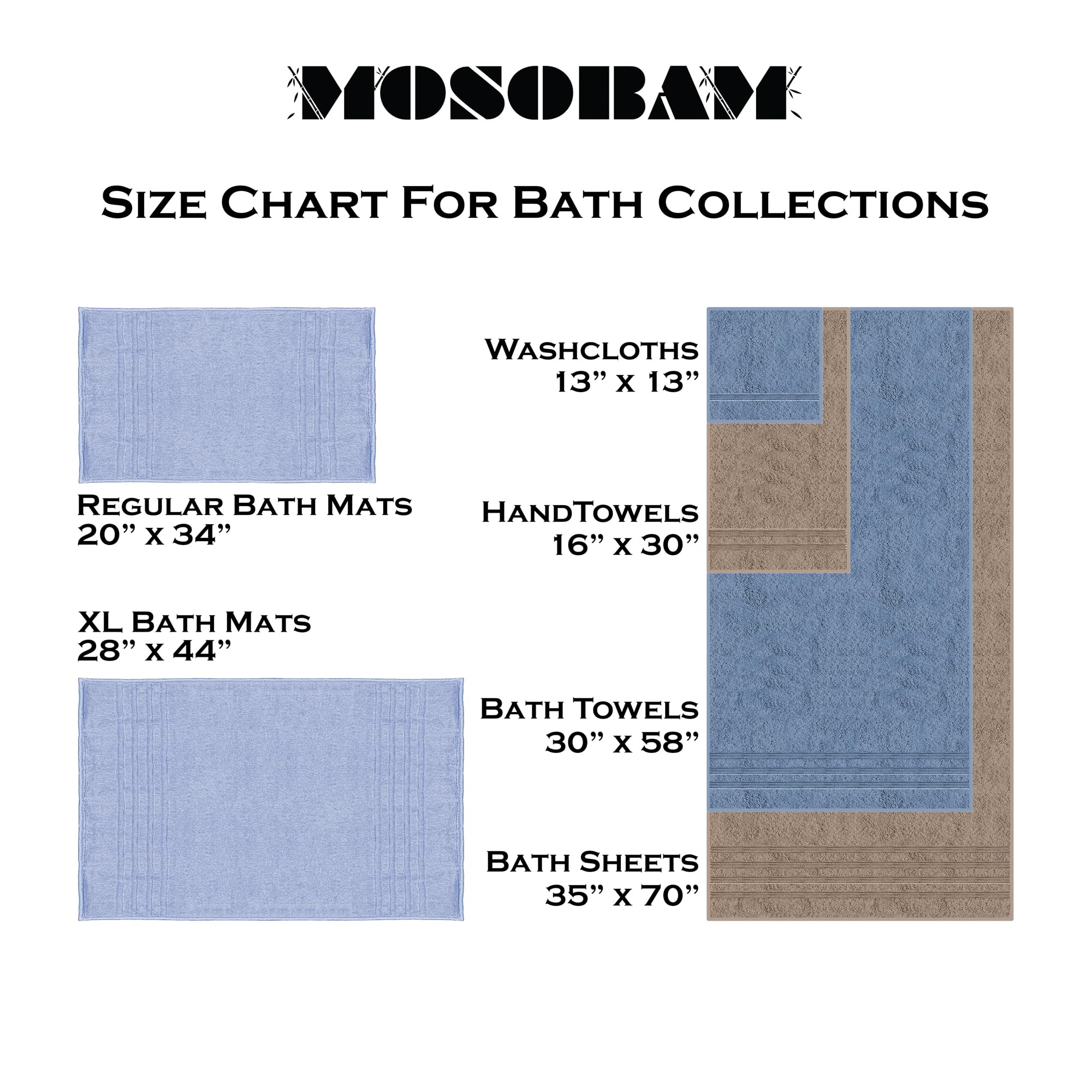 Mosobam Juego de toallas de baño turcas de 8 piezas, 30 x 58 pulgadas, 700 GSM, lavanda Aura | Juego de 2 toallas de baño, 2 toallas de mano y 4 paños, viscosa de 700 g/m² hecha de bambú y algodón turco del Egeo
